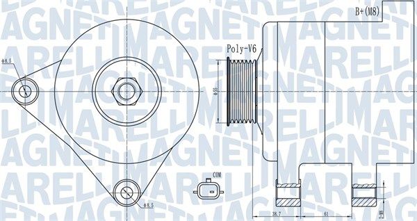 MAGNETI MARELLI Generaator 063732003010